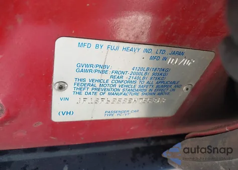 2002 Subaru Forester L из США, поврежденный, VIN JF1SF63582H755313